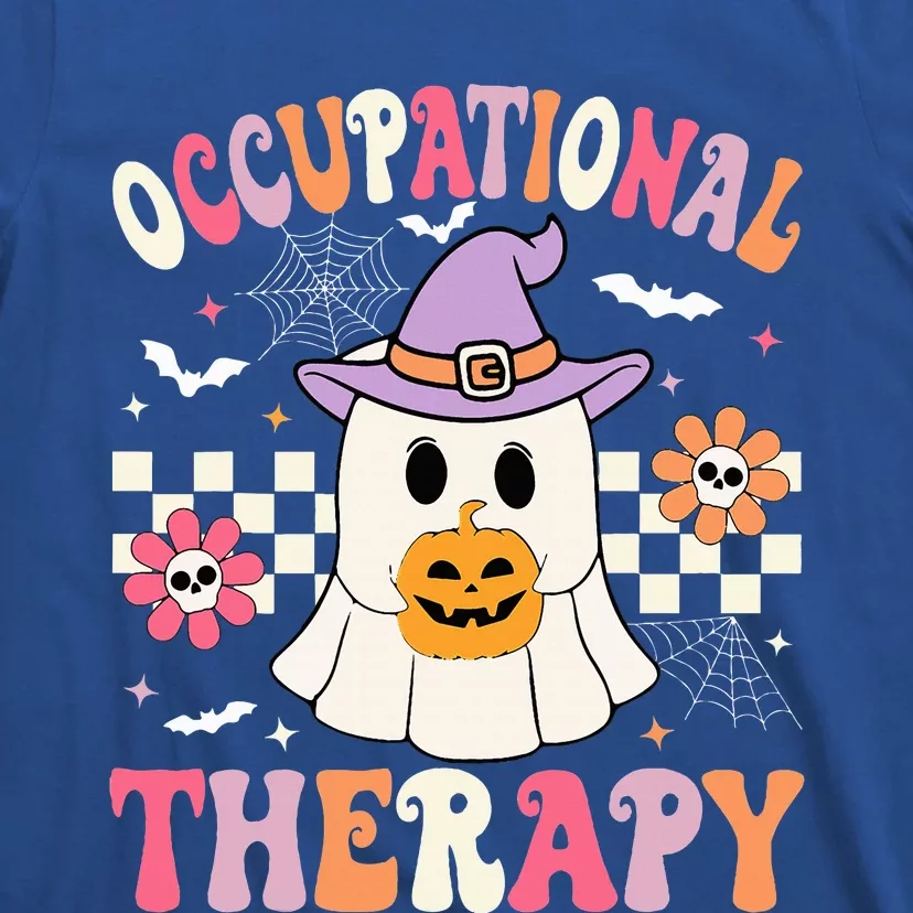 OT Occupational Therapy Halloween Retro Ghost OT Halloween T-Shirt