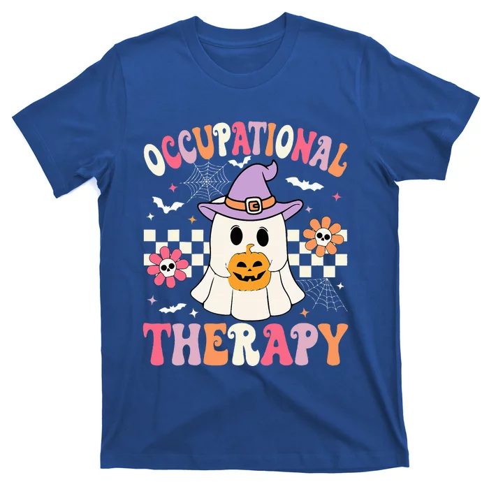 OT Occupational Therapy Halloween Retro Ghost OT Halloween T-Shirt