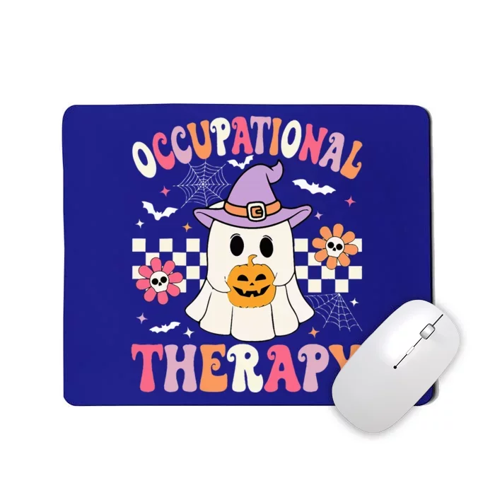 OT Occupational Therapy Halloween Retro Ghost OT Halloween Mousepad