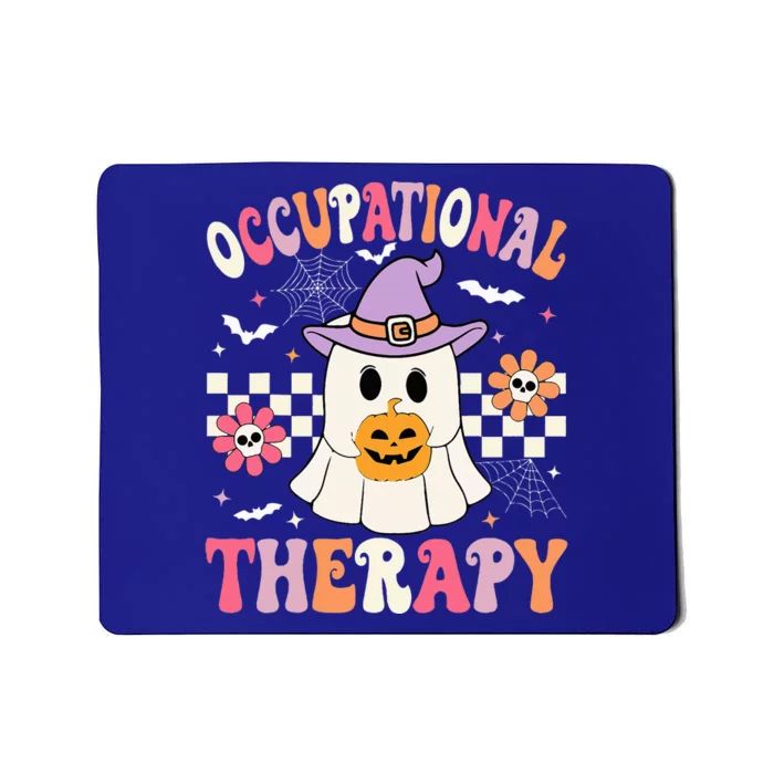 OT Occupational Therapy Halloween Retro Ghost OT Halloween Mousepad