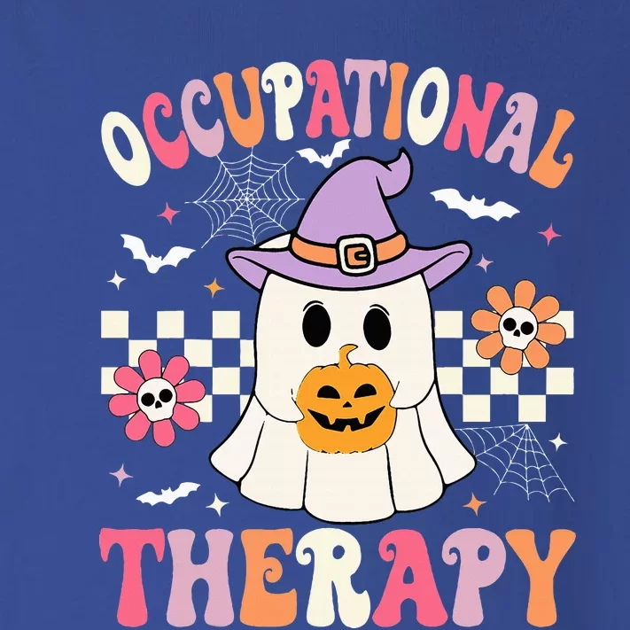 OT Occupational Therapy Halloween Retro Ghost OT Halloween Toddler Long Sleeve Shirt