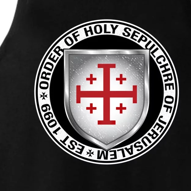 Order Of The Holy Sepulchre Of Jerusalem Shield Gift Ladies Tri-Blend Wicking Tank