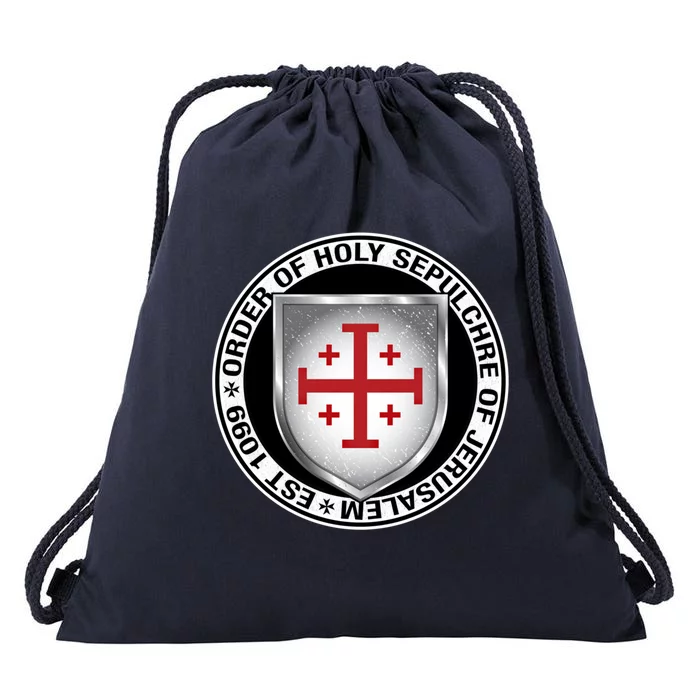 Order Of The Holy Sepulchre Of Jerusalem Shield Gift Drawstring Bag