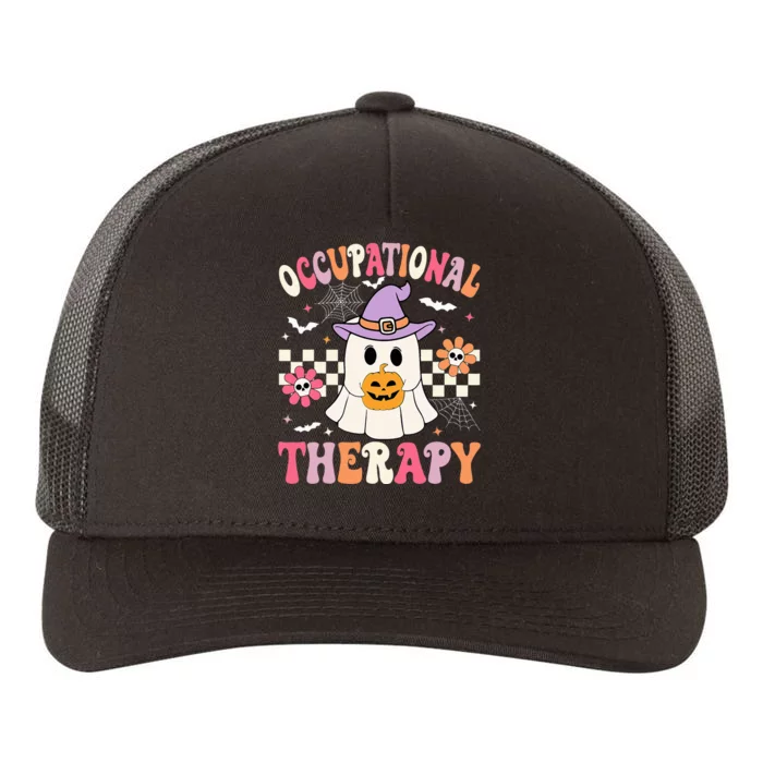 OT Occupational Therapy Halloween Retro Ghost OT Halloween Yupoong Adult 5-Panel Trucker Hat