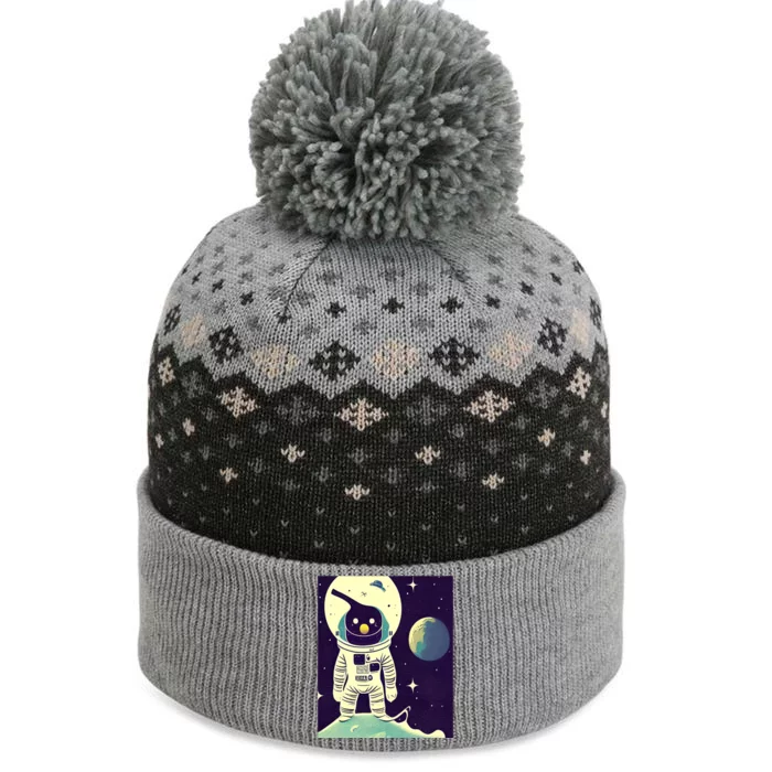 Out Of This World Penguin Gift The Baniff Cuffed Pom Beanie