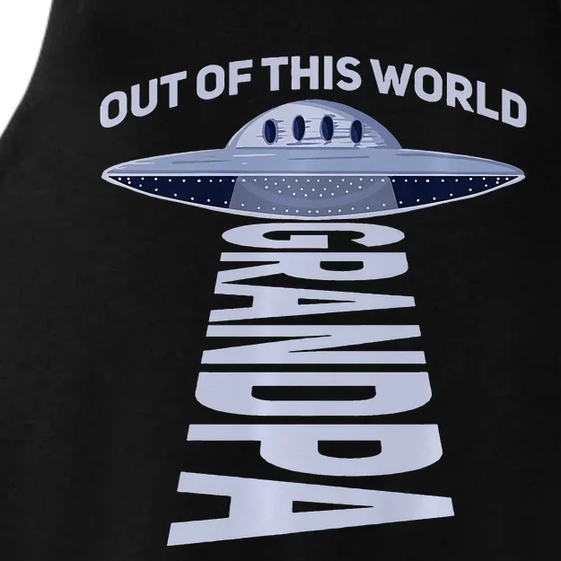 Out Of This World Grandpa Quote For Your UFO Grandpa Premium Ladies Tri-Blend Wicking Tank