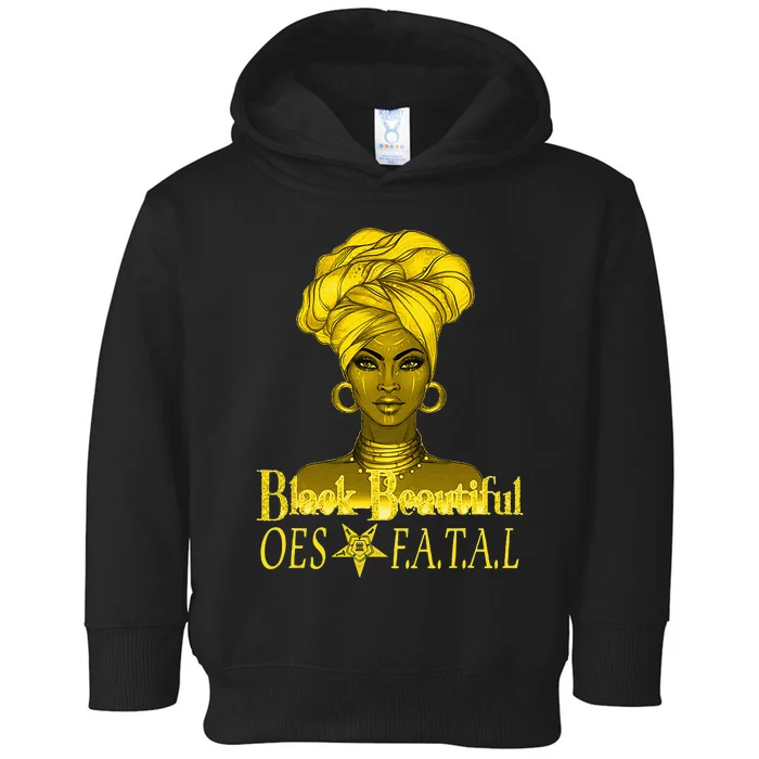 Order Of The Eastern Star OES Ring Diva Black Beautiful Toddler Hoodie