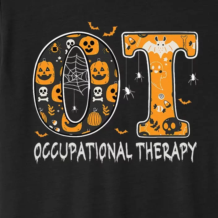 OT Occupational Therapy Therapist Halloween OTA Spooky ChromaSoft Performance T-Shirt