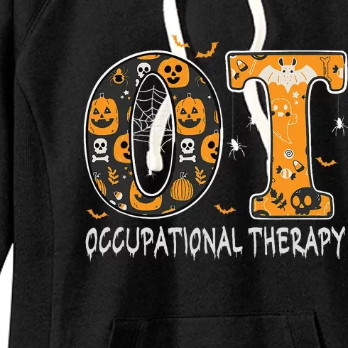 OT Occupational Therapy Therapist Halloween OTA Spooky Women's Fleece Hoodie