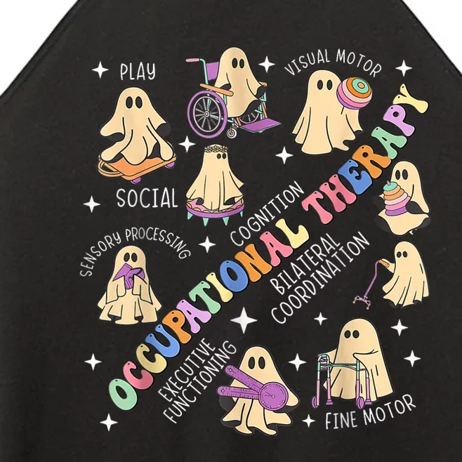 Ot Occupational Therapy Therapist Halloween Spooky Ota Ghost Women’s Perfect Tri Rocker Tank