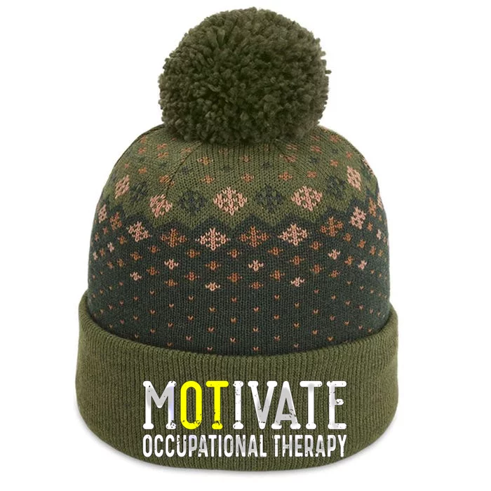 Ot Occupational Therapy Motivate Occupational Therapy Cute Gift The Baniff Cuffed Pom Beanie