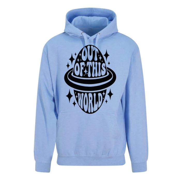 Out Of This World Groovy Funny Planet Space Geeky Astronomy Unisex Surf Hoodie