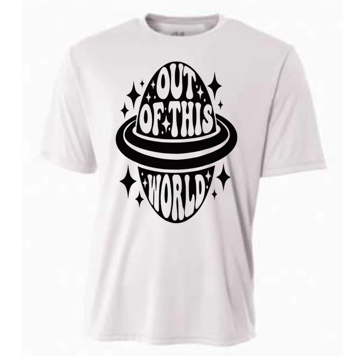 Out Of This World Groovy Funny Planet Space Geeky Astronomy Cooling Performance Crew T-Shirt