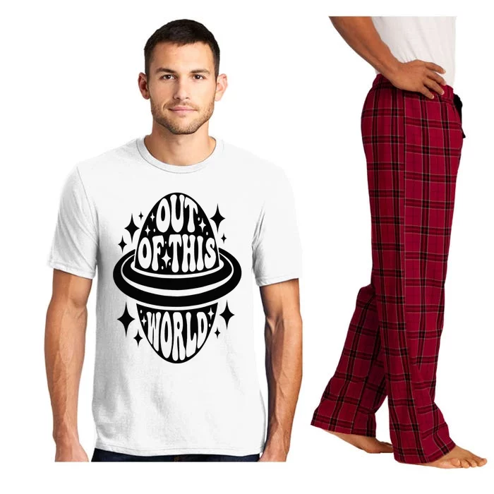 Out Of This World Groovy Funny Planet Space Geeky Astronomy Pajama Set