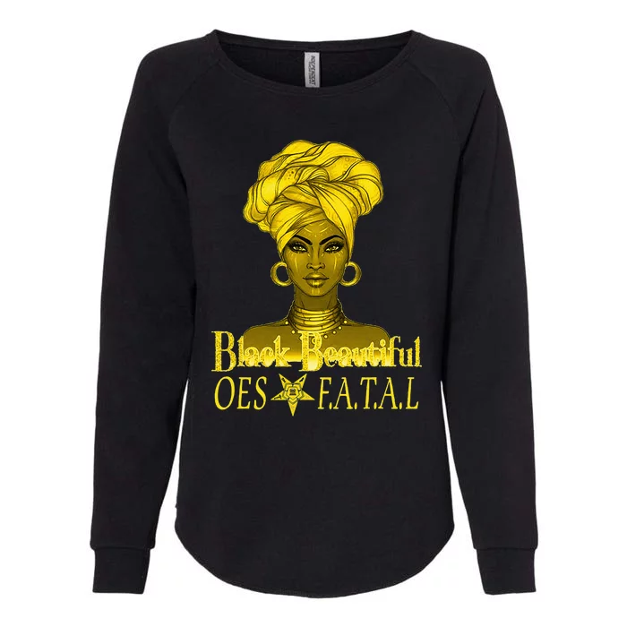 Order Of The Eastern Star OES Ring Diva Black Beautiful Womens California Wash Sweatshirt