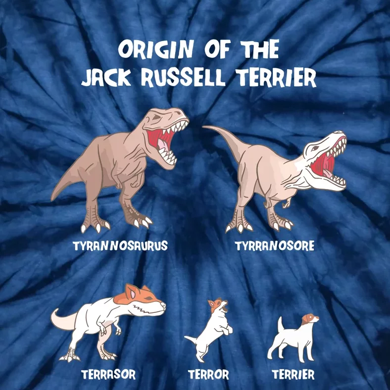 Origin Of The Jack Russell Terrier Evolution History Meme Tie-Dye T-Shirt