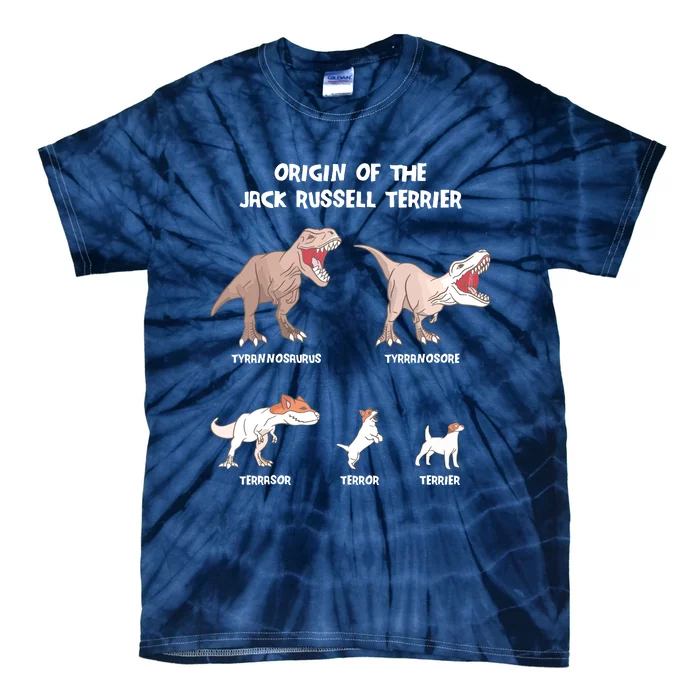 Origin Of The Jack Russell Terrier Evolution History Meme Tie-Dye T-Shirt