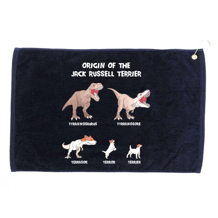 Origin Of The Jack Russell Terrier Evolution History Meme Grommeted Golf Towel