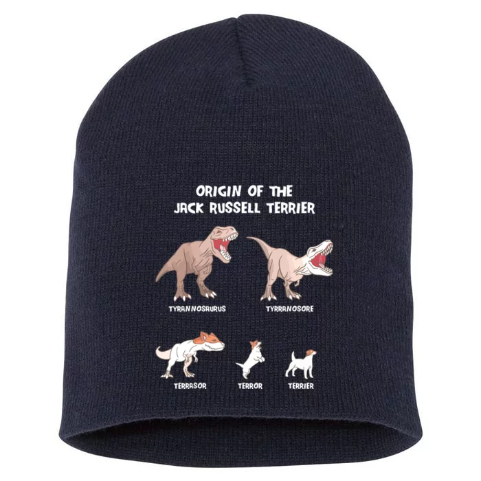 Origin Of The Jack Russell Terrier Evolution History Meme Short Acrylic Beanie