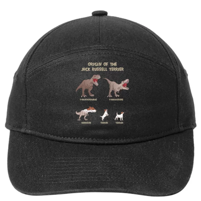 Origin of the Jack Russell Terrier Evolution History Meme 7-Panel Snapback Hat