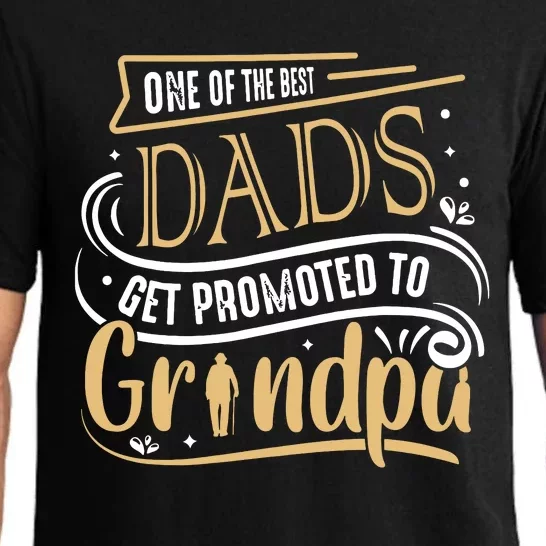 One Of The Best Dad Get Promoted To Grandpa Grandparents Day Pajama Set