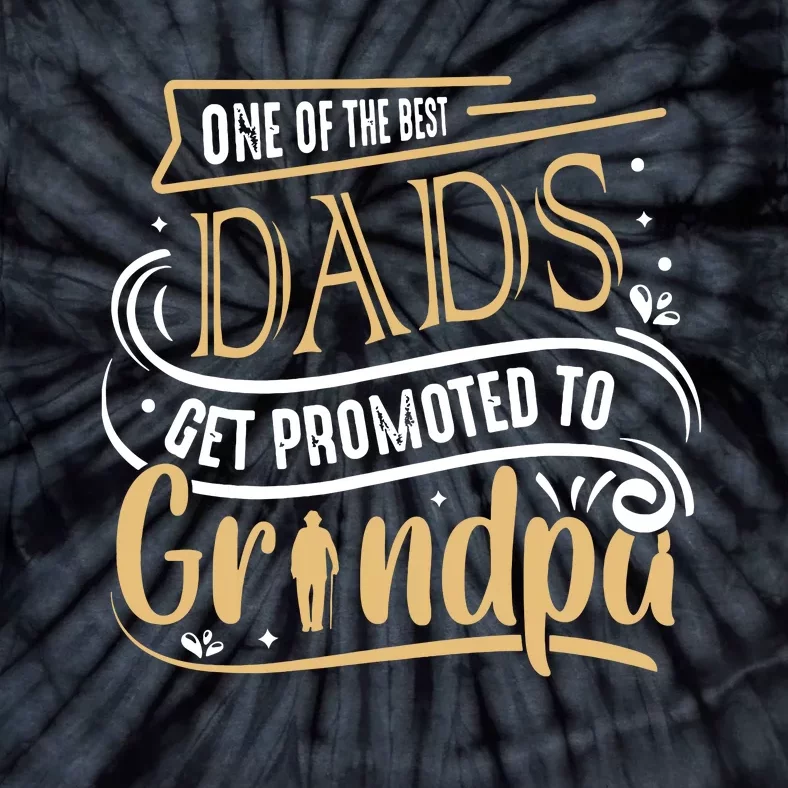 One Of The Best Dad Get Promoted To Grandpa Grandparents Day Tie-Dye T-Shirt