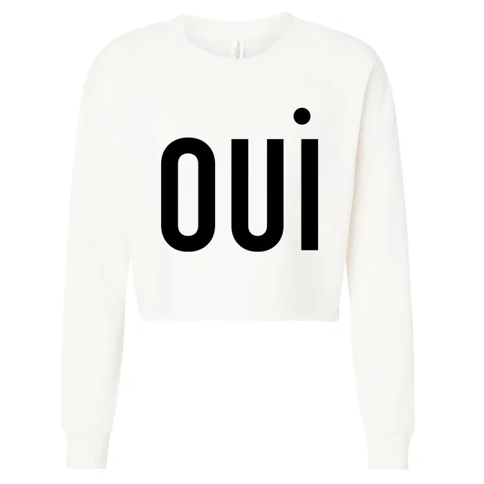 Oui Cropped Pullover Crew