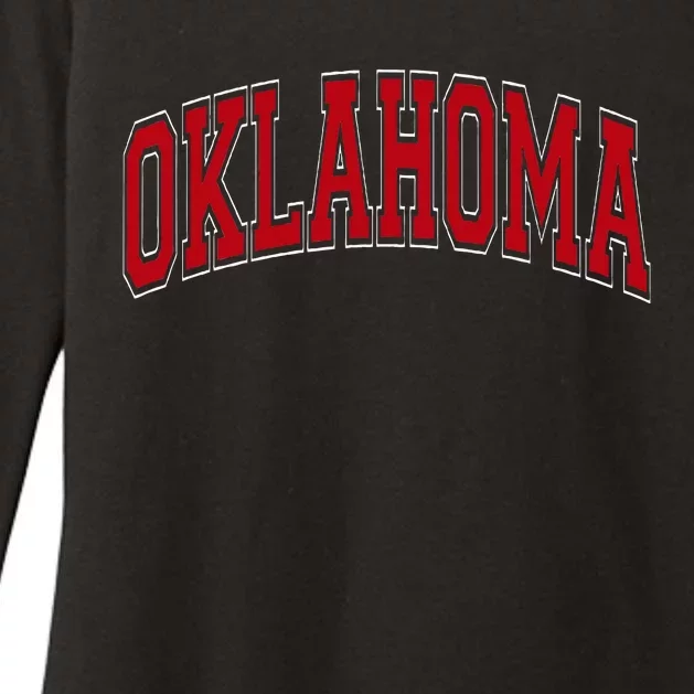 Oklahoma Ok Varsity Style Womens CVC Long Sleeve Shirt