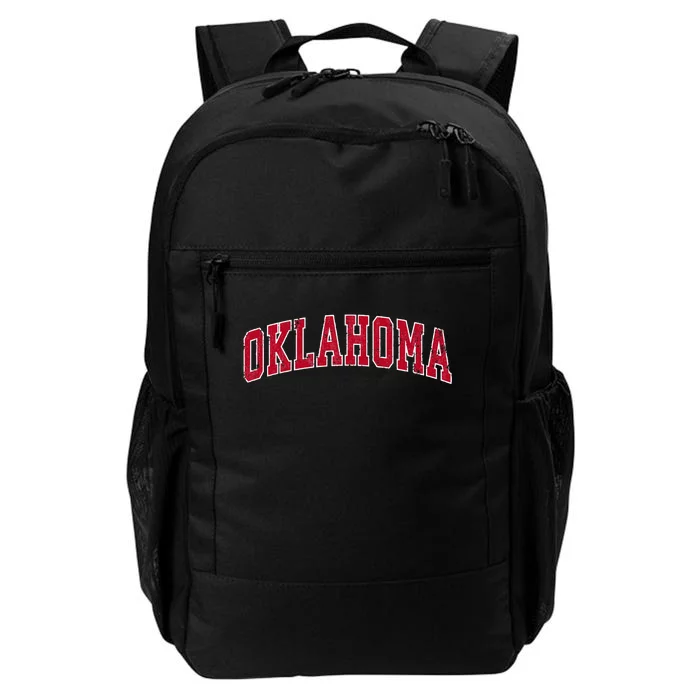 Oklahoma OK Vintage Sports Design Red Design Swea Daily Commute Backpack