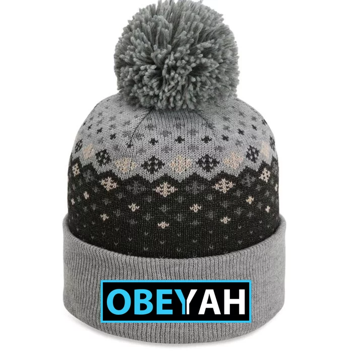 Obeyah Obey Yah God Christian Hebrew Roots The Baniff Cuffed Pom Beanie