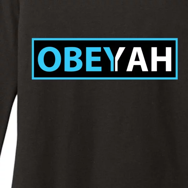 Obeyah Obey Yah God Christian Hebrew Roots Womens CVC Long Sleeve Shirt