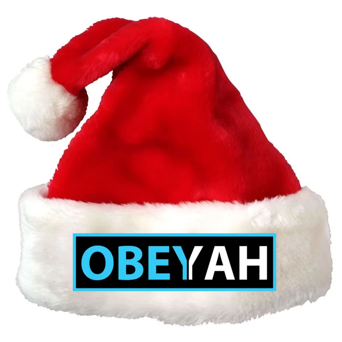 Obeyah Obey Yah God Christian Hebrew Roots Premium Christmas Santa Hat