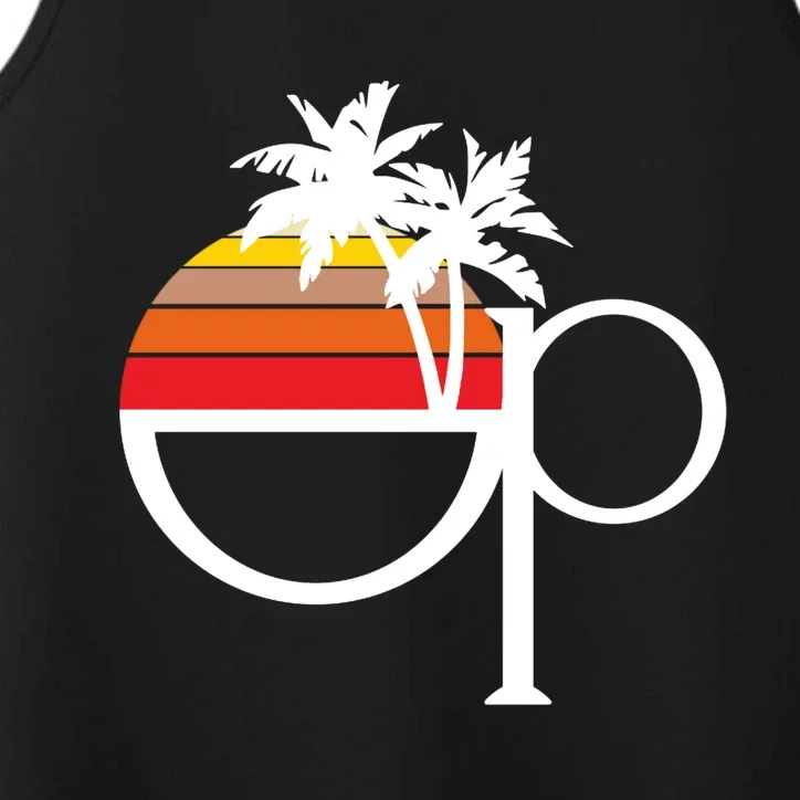 Ocean Pacific 80s Retro Sunset Performance Tank