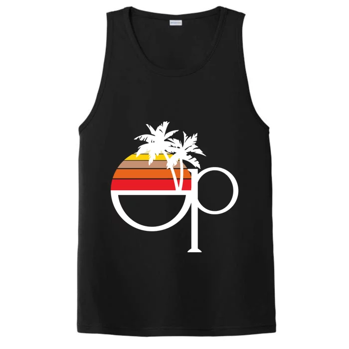 Ocean Pacific 80s Retro Sunset Performance Tank