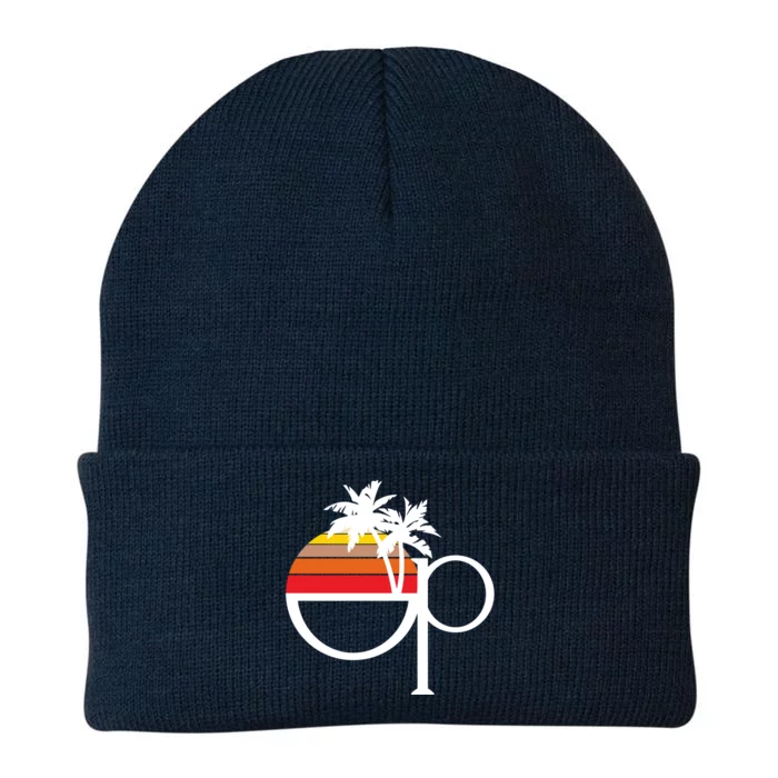 Ocean Pacific 80s Retro Sunset Knit Cap Winter Beanie