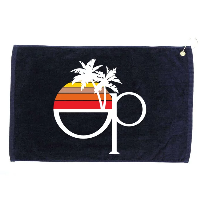 Ocean Pacific 80s Retro Sunset Grommeted Golf Towel