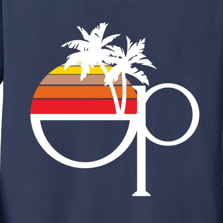 Ocean Pacific 80s Retro Sunset Kids Long Sleeve Shirt