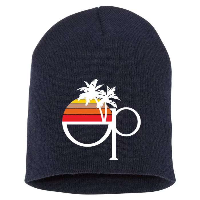 Ocean Pacific 80s Retro Sunset Short Acrylic Beanie