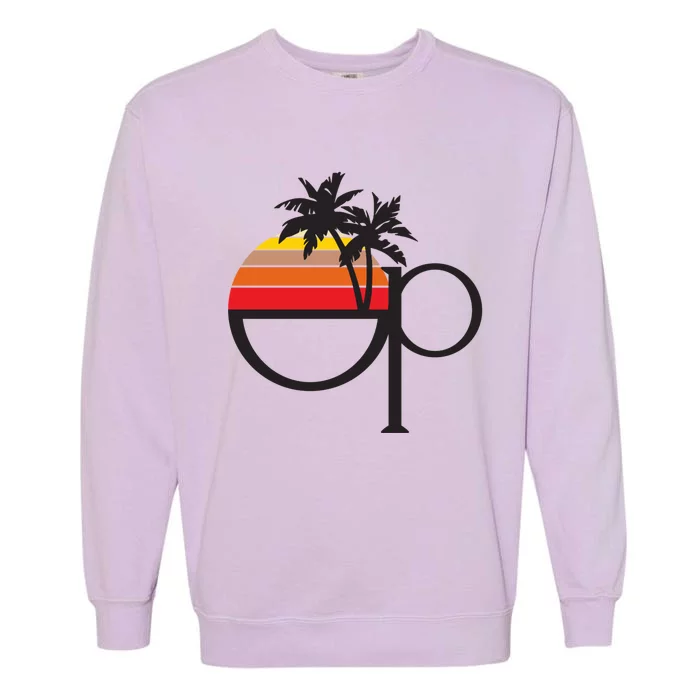 Ocean Pacific 80s Retro Sunset Garment-Dyed Sweatshirt