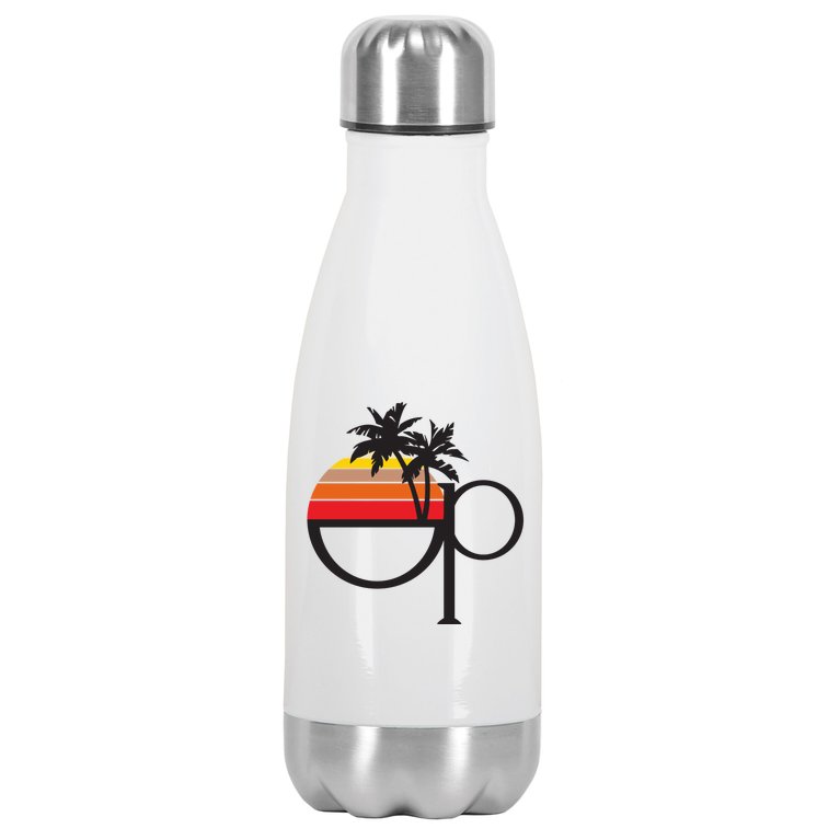 Ocean Pacific 80s Retro Sunset Stainless Steel Insulated Water Bottle