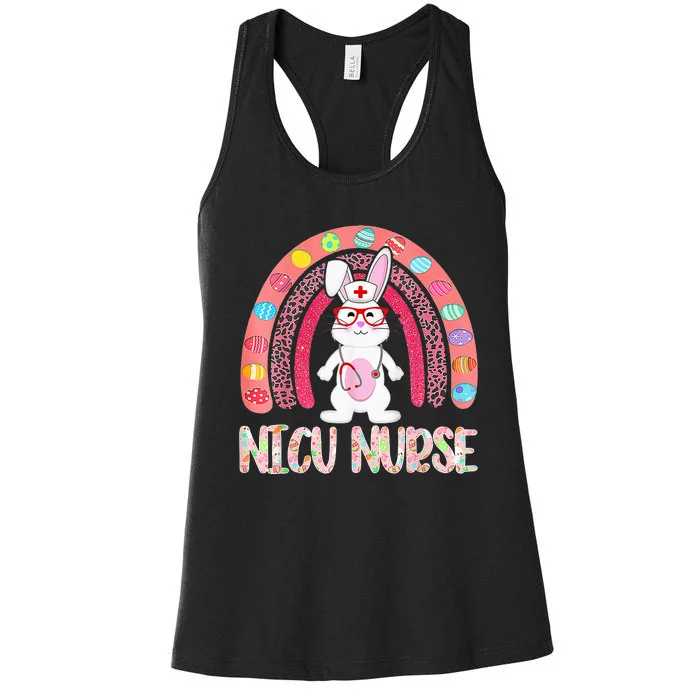 Our Patients Are The Cutest Little Bunnies Easter NICU Nurse Women's Racerback Tank