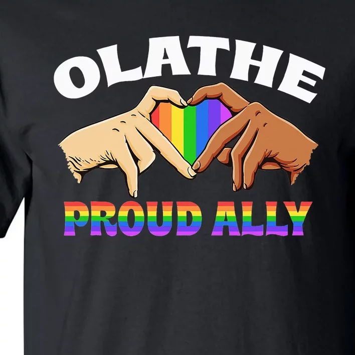 Olathe Proud Ally LGBTQ Overland Park Pride US Cities Tall T-Shirt