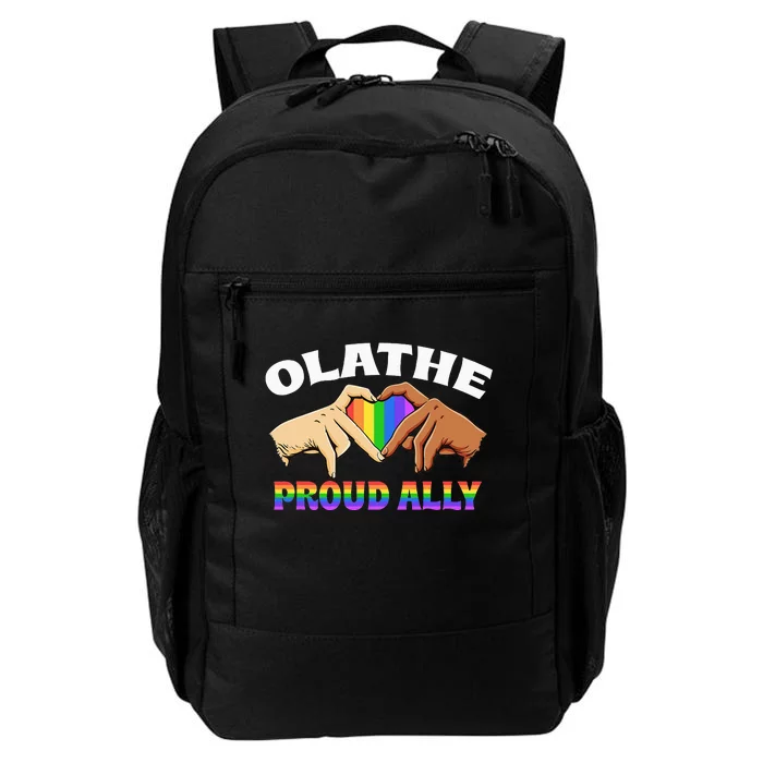 Olathe Proud Ally LGBTQ Overland Park Pride US Cities Daily Commute Backpack