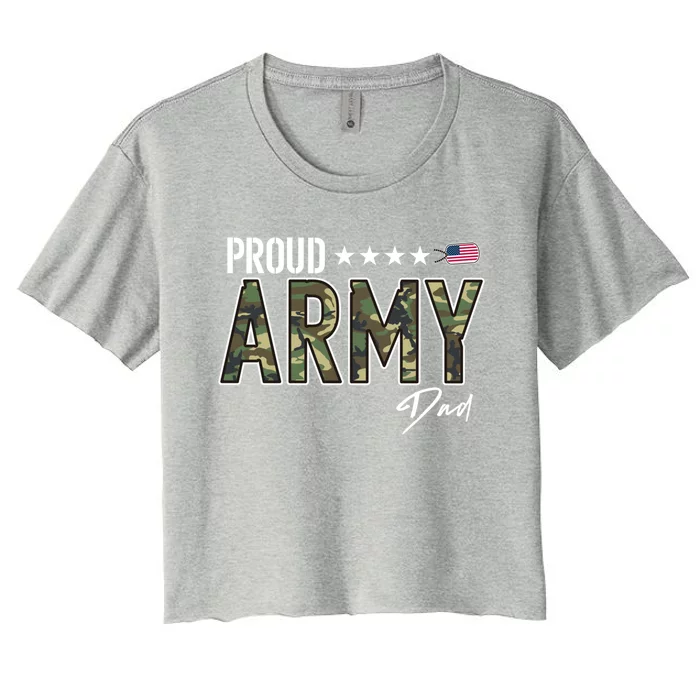 Ocp Proud Army Dad Great Gift Women's Crop Top Tee