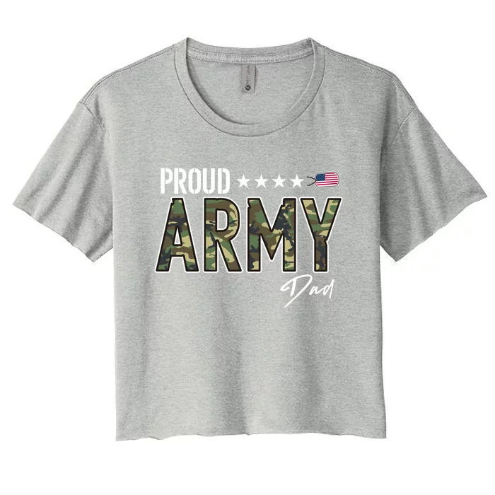 Ocp Proud Army Dad Gift Women's Crop Top Tee