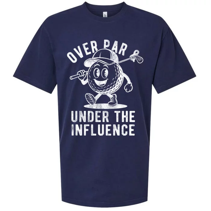 Over Par And Under The Influence Golfing Sueded Cloud Jersey T-Shirt