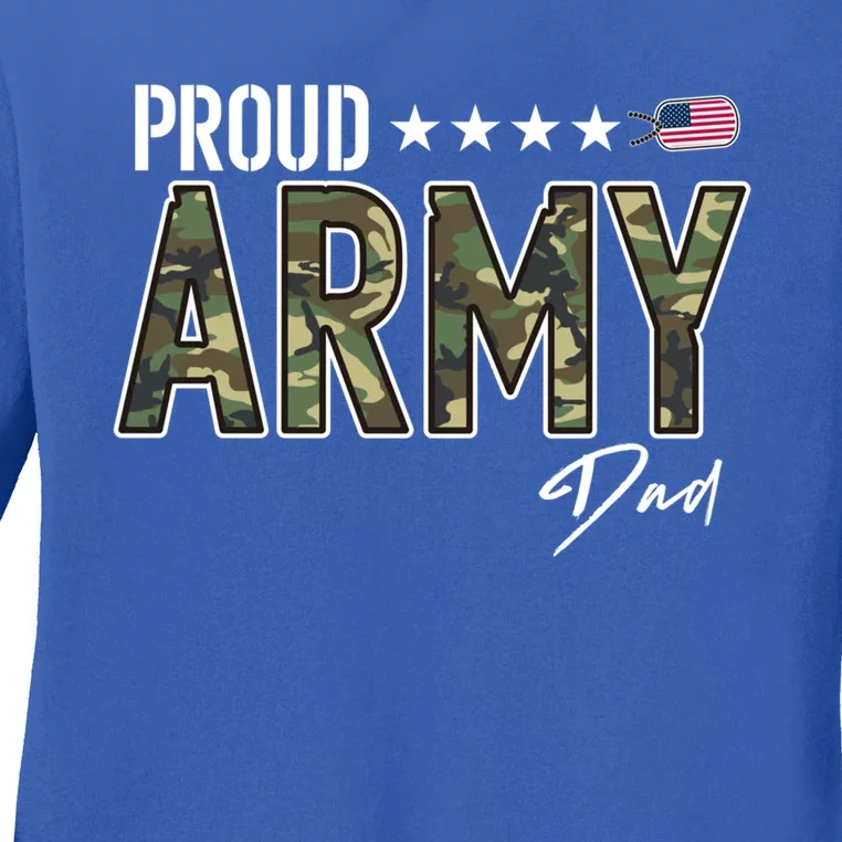 Ocp Proud Army Dad Gift Ladies Long Sleeve Shirt