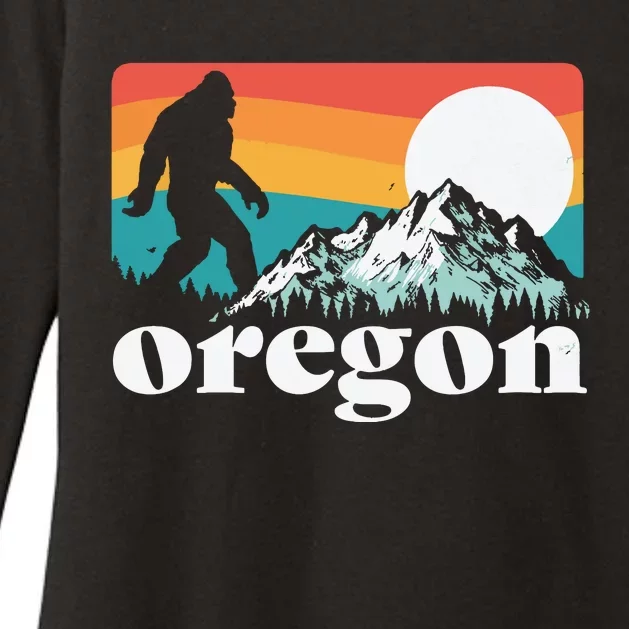 Oregon Pride Bigfoot Mountains Womens CVC Long Sleeve Shirt