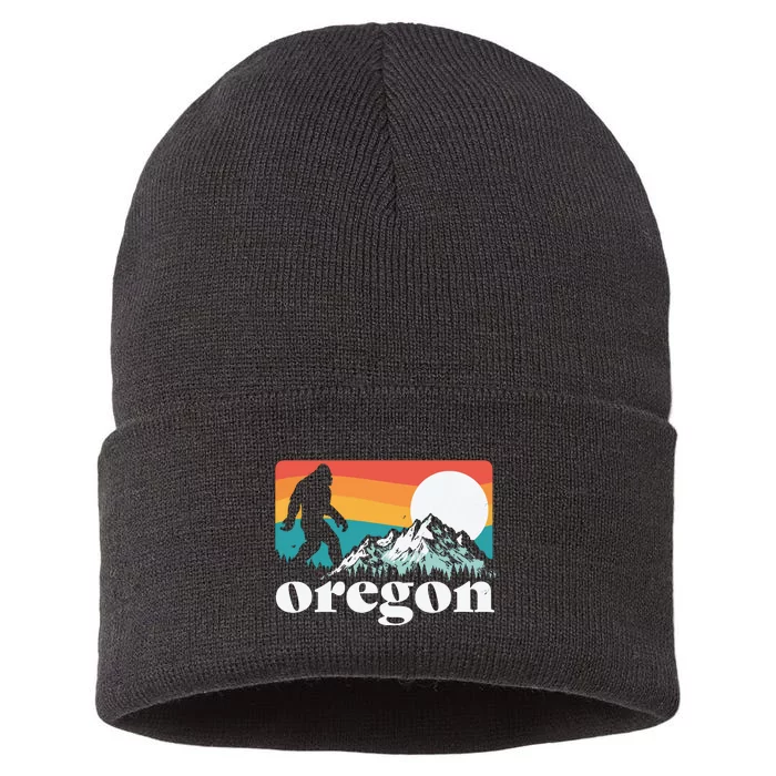 Oregon Pride Bigfoot Mountains Sustainable Knit Beanie