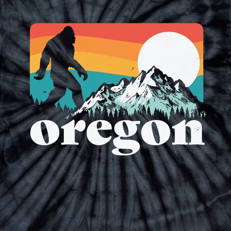 Oregon Pride Bigfoot Mountains Tie-Dye T-Shirt